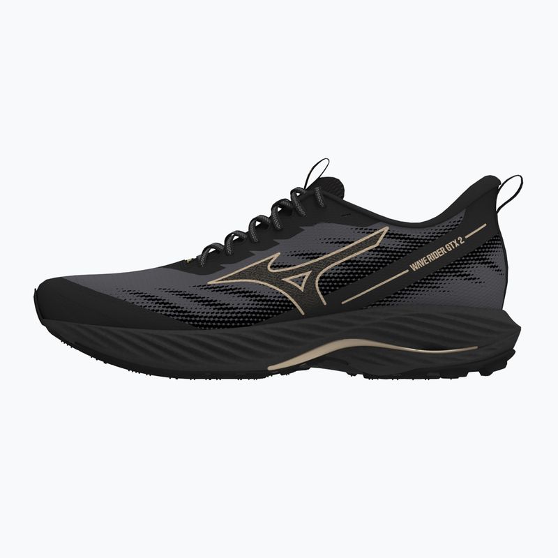 Women's running shoes Mizuno Wave Rider GTX 2 iron gate/ge gold/black 8