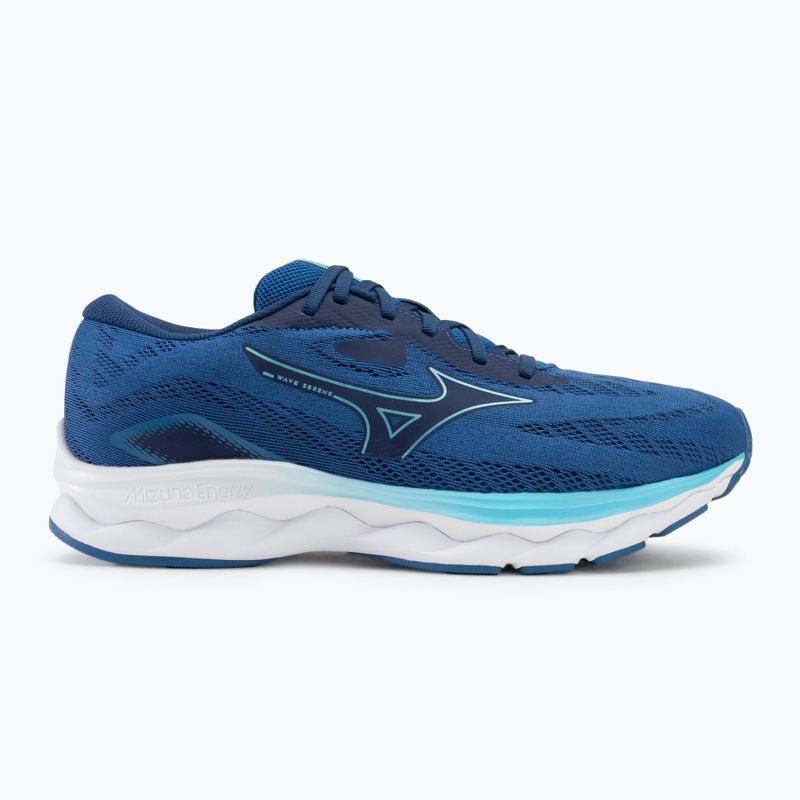 Men's running shoes Mizuno Wave Serene classic blue/mercury blue/white 2