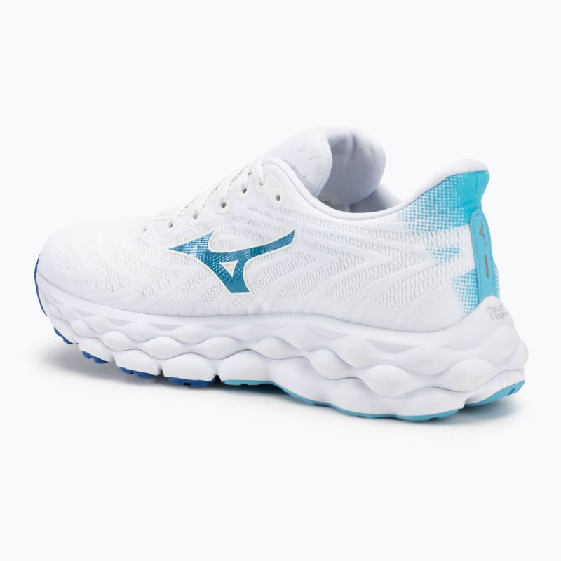 Women's running shoes Mizuno Wave Sky 8 white/laser blue/mugen blue 3