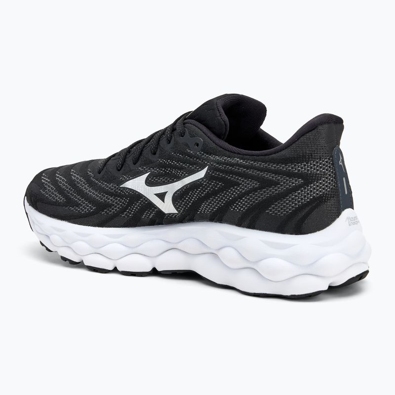 Women's running shoes Mizuno Wave Sky 8 black/silver/white 3