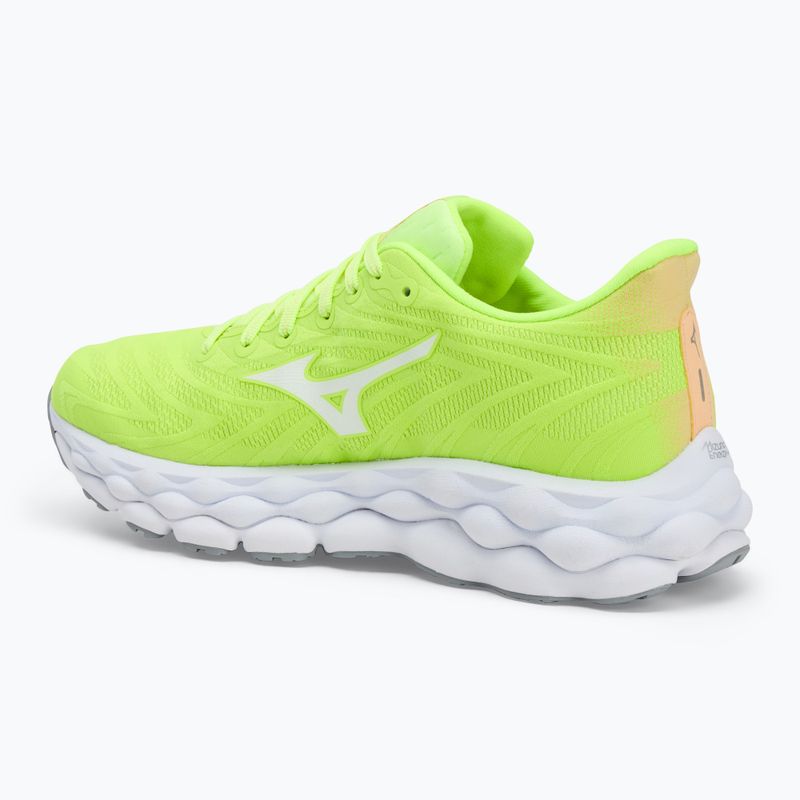 Women's running shoes Mizuno Wave Sky 8 mizuno neo lime/white/pristine 3