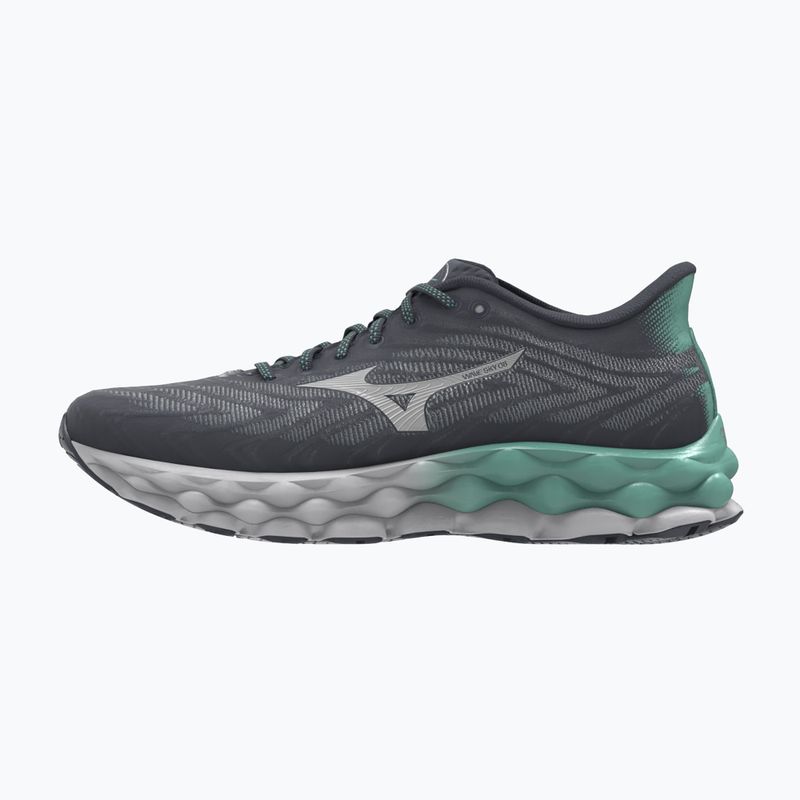 Women's running shoes Mizuno Wave Sky 8 india ink/neo silver/dusty jade green