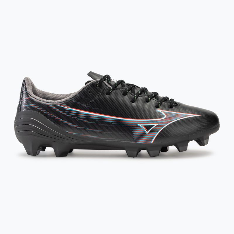 Men's football boots Mizuno α Select FG black/ignition red/801 c 2