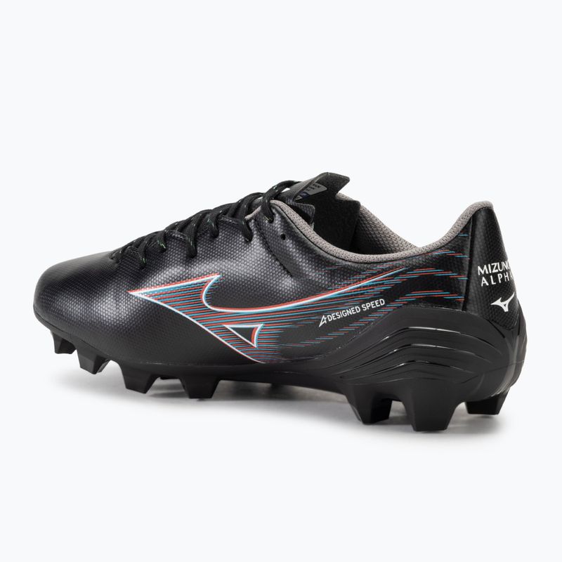 Men's football boots Mizuno α Select FG black/ignition red/801 c 3