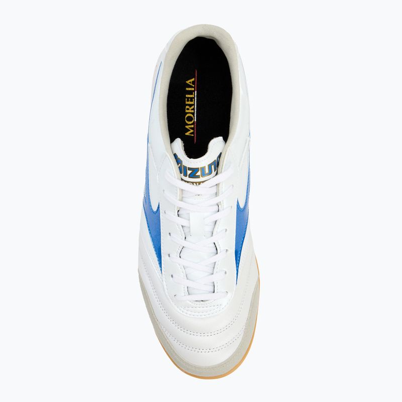 Mizuno Morelia Sala Elite IN men's football boots white/laser blue/gold 5