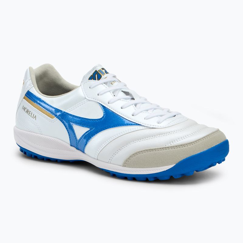 Mizuno Morelia Sala Elite TF men's football boots white/laser blue/gold