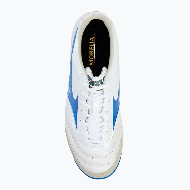 Mizuno Morelia Sala Elite TF men's football boots white/laser blue/gold 5
