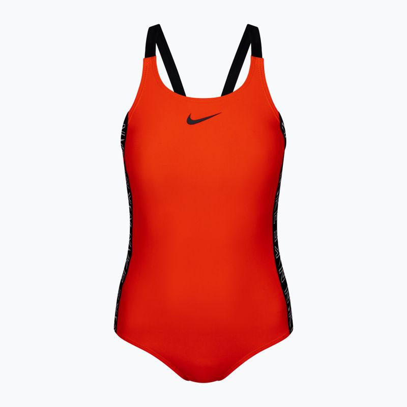 Children's one-piece swimsuit Nike Logo Tape red NESSB758
