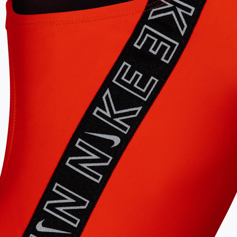 Children's one-piece swimsuit Nike Logo Tape red NESSB758 3