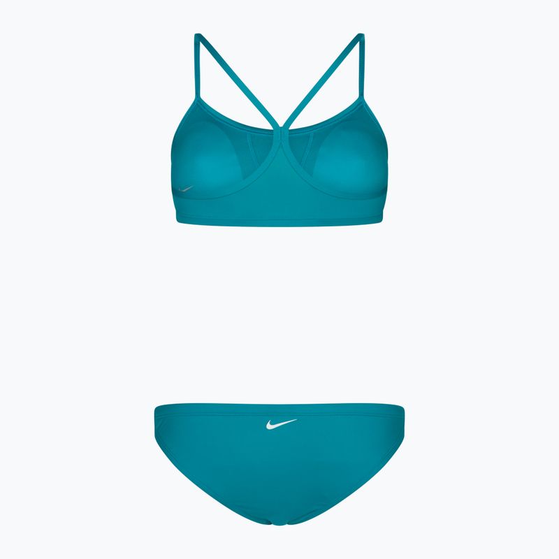 Women's two-piece swimsuit Nike Essential Sports Bikini light blue NESSA211-345 2