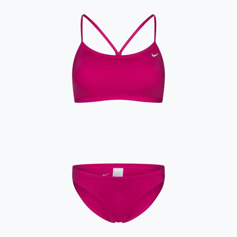 Women's two-piece swimsuit Nike Essential Sports Bikini pink NESSA211