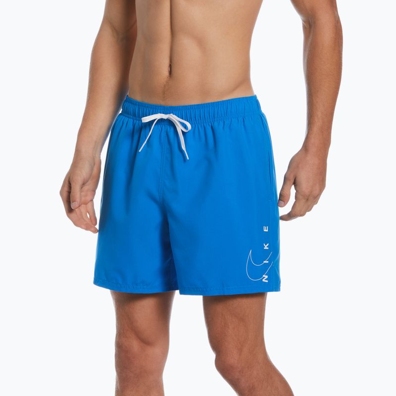 Men's Nike Swoosh Break 5" Volley swim shorts blue NESSC601-458 5