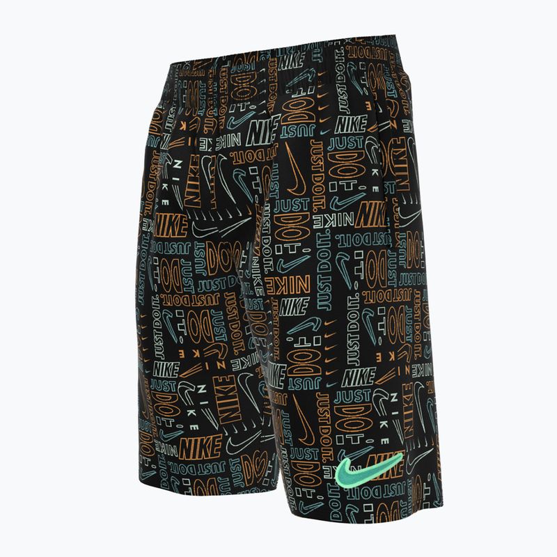 Nike Logo Mashup 8" Volley children's swim shorts black NESSC791-001 4