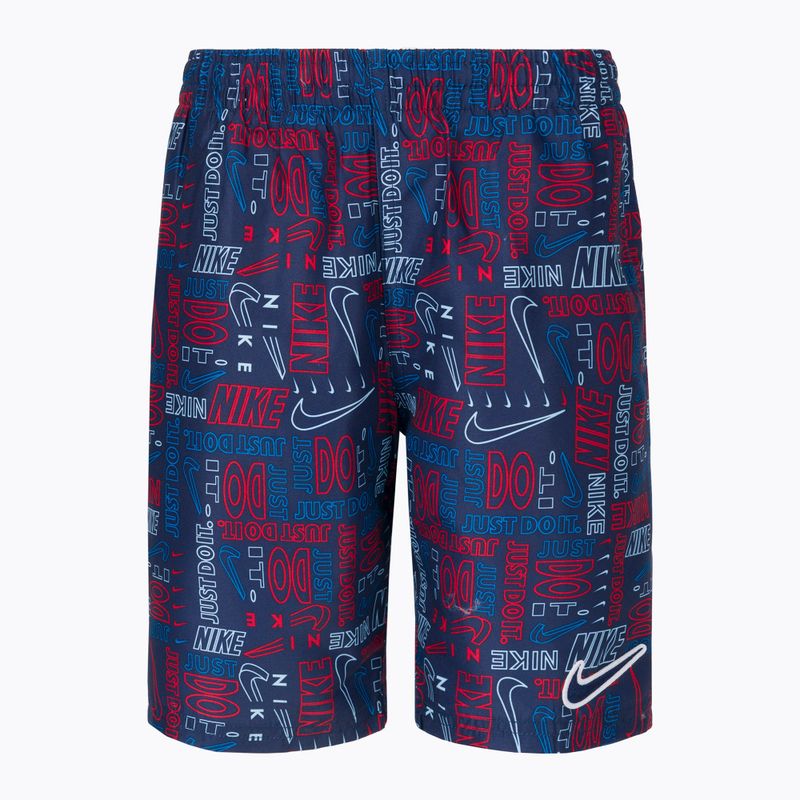 Nike Logo Mashup 8" Volley children's swim shorts navy blue NESSC791-440