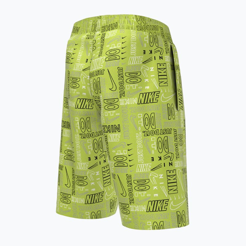 Nike Logo Mashup 8" Volley green children's swim shorts NESSC791-312 5