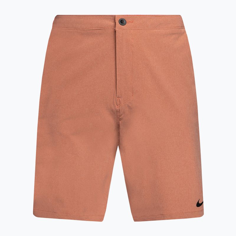 Men's Nike Flow 9" Hybrid swim shorts orange NESSC515-804