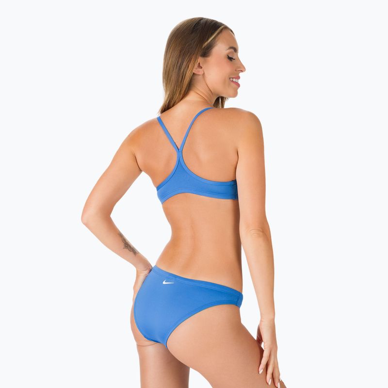 Women's two-piece swimsuit Nike Essential Sports Bikini blue NESSA211-442 3