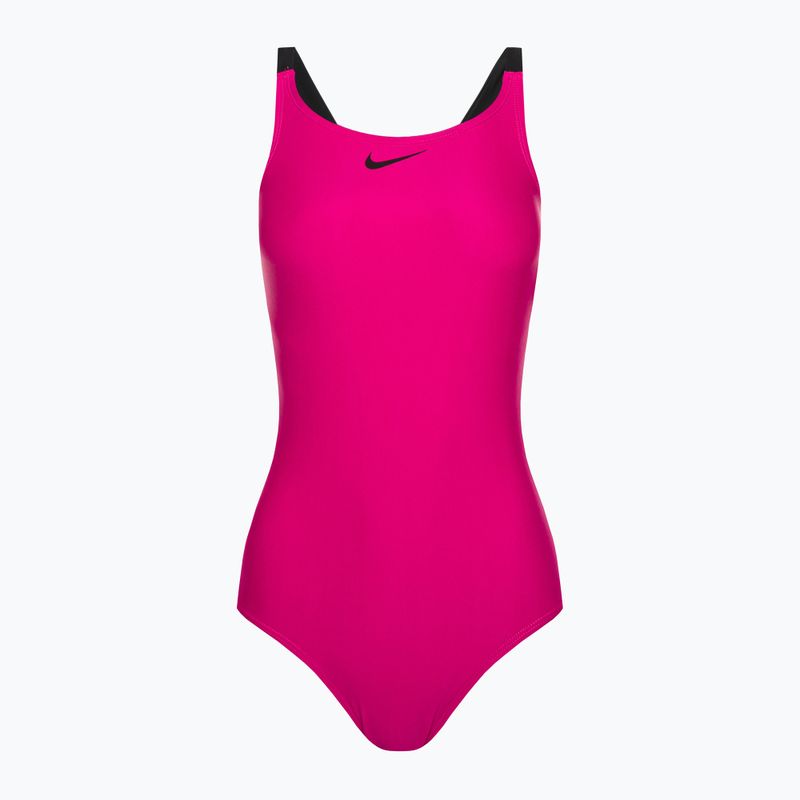 Women's one-piece swimsuit Nike Logo Tape Fastback pink NESSB130-672