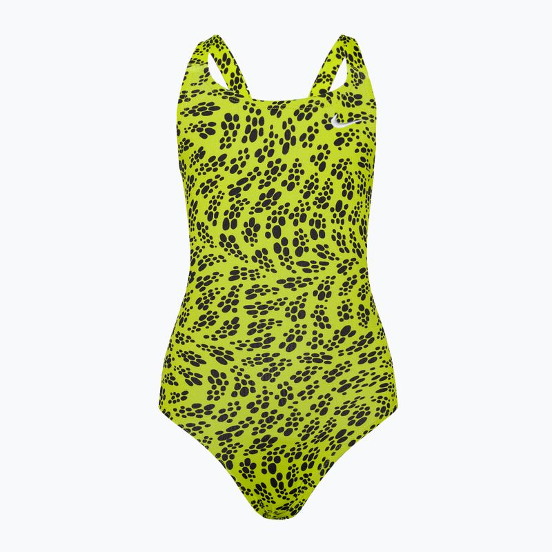 Nike Multiple Print Fastback Children's One-Piece Swimsuit Green NESSC755-312