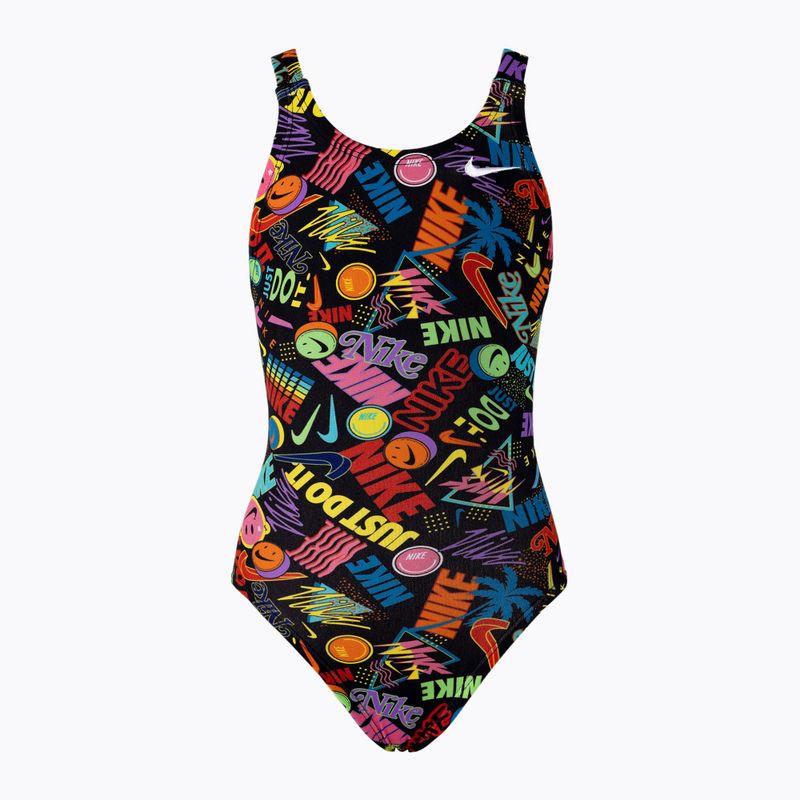 Nike Multiple Print Fastback Children's One-Piece Swimsuit Colour NESSC755-737