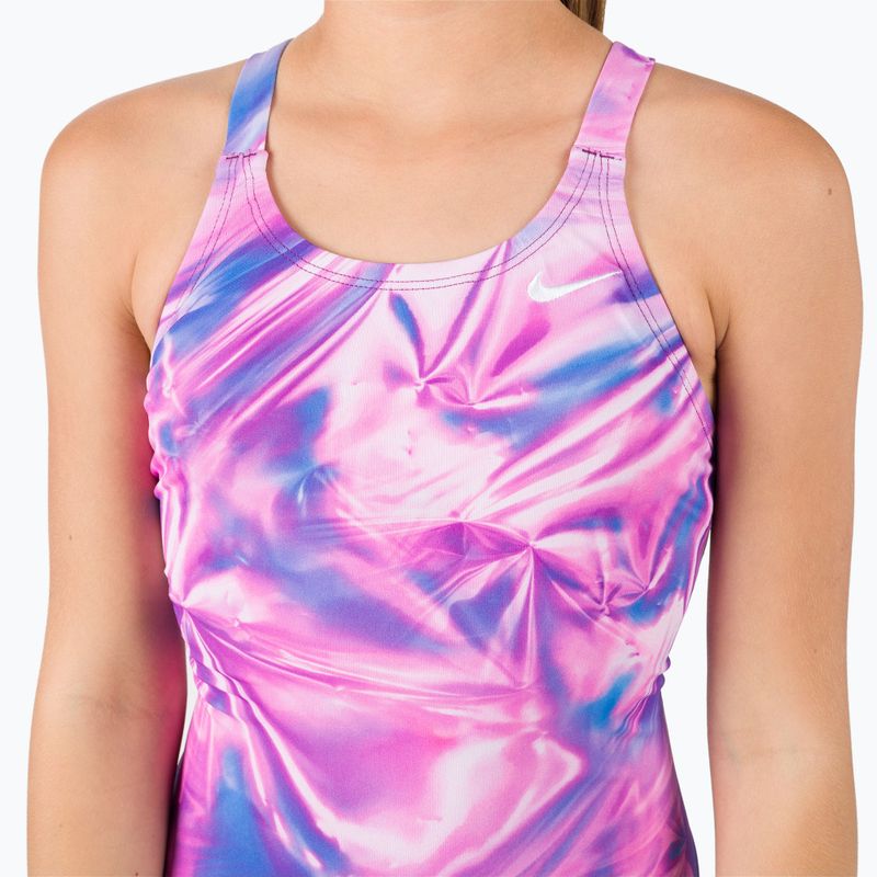 Nike Multiple Print Fastback Children's One-Piece Swimsuit Colour NESSC755-989 7