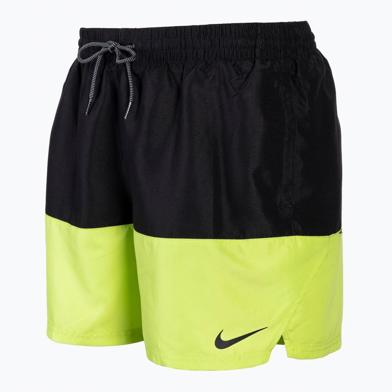 Men's Nike Split 5" Volley swim shorts black and green NESSB451-312 2