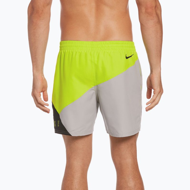 Men's Nike Logo 5" Volley swim shorts green NESSC470-001 3