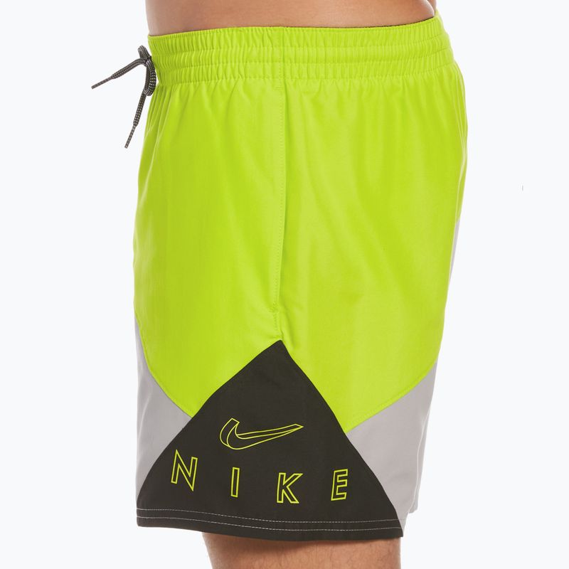 Men's Nike Logo 5" Volley swim shorts green NESSC470-001 4