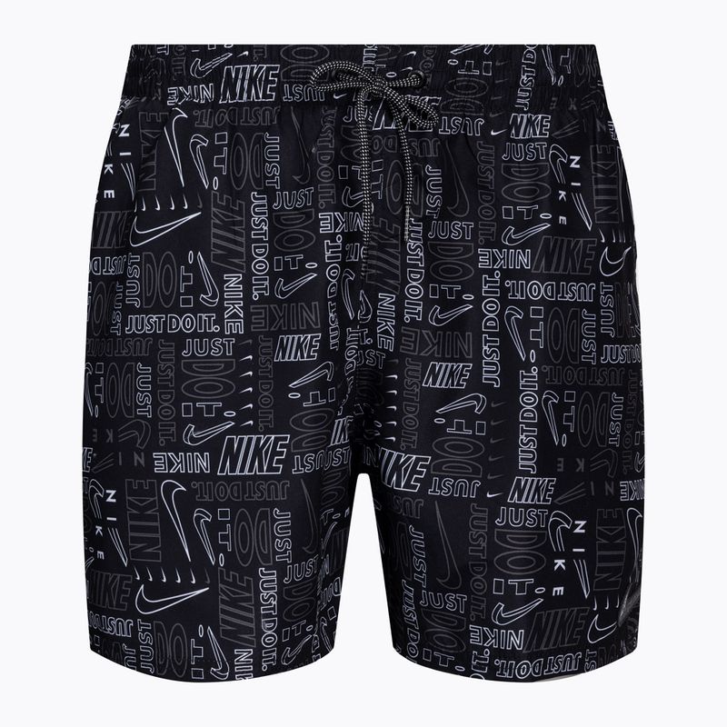 Men's Nike Logo Mashup 5" Volley swim shorts black NESSC482-001