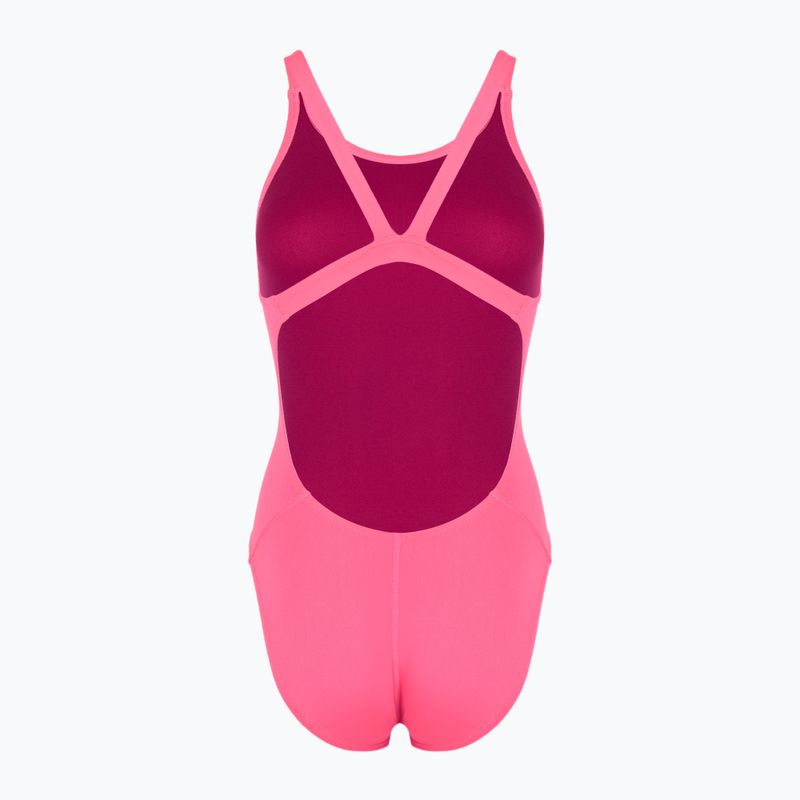 Nike Hydrastrong Solid Fastback women's one-piece swimsuit hyper pink 2