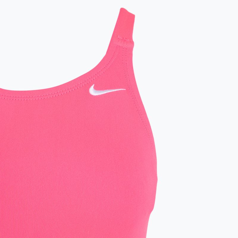 Nike Hydrastrong Solid Fastback women's one-piece swimsuit hyper pink 3