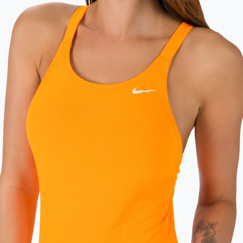 Nike Hydrastrong Solid Fastback women's one-piece swimsuit orange NESSA001-825 4