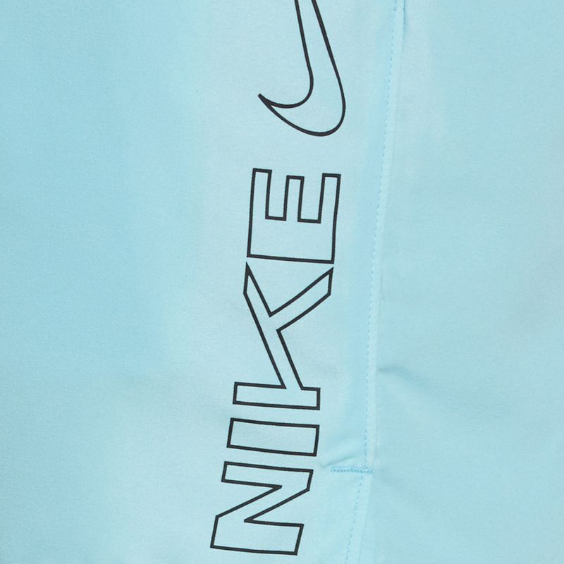 Men's Nike Block Swoosh 5" Volley swim shorts blue NESSC492-437 6