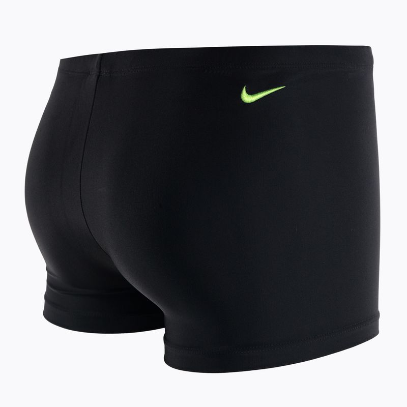 Men's Nike Reflect Logo Square Leg swim boxers black NESSC583-001 4