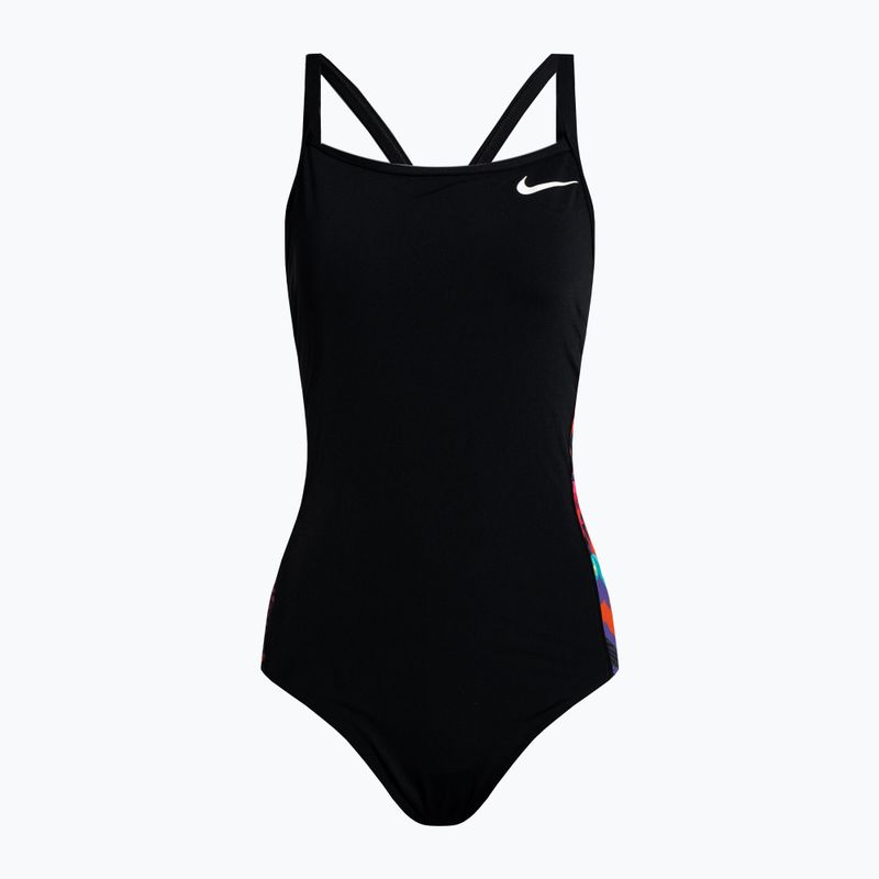 Women's swimsuit one-piece Nike Multiple Print Racerback Splice One black NESSC051-001