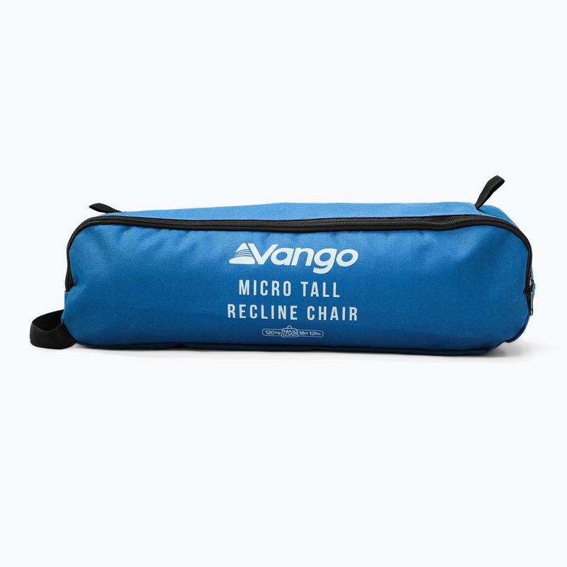 Vango Micro Tall Recline camping chair mykonos blue 11