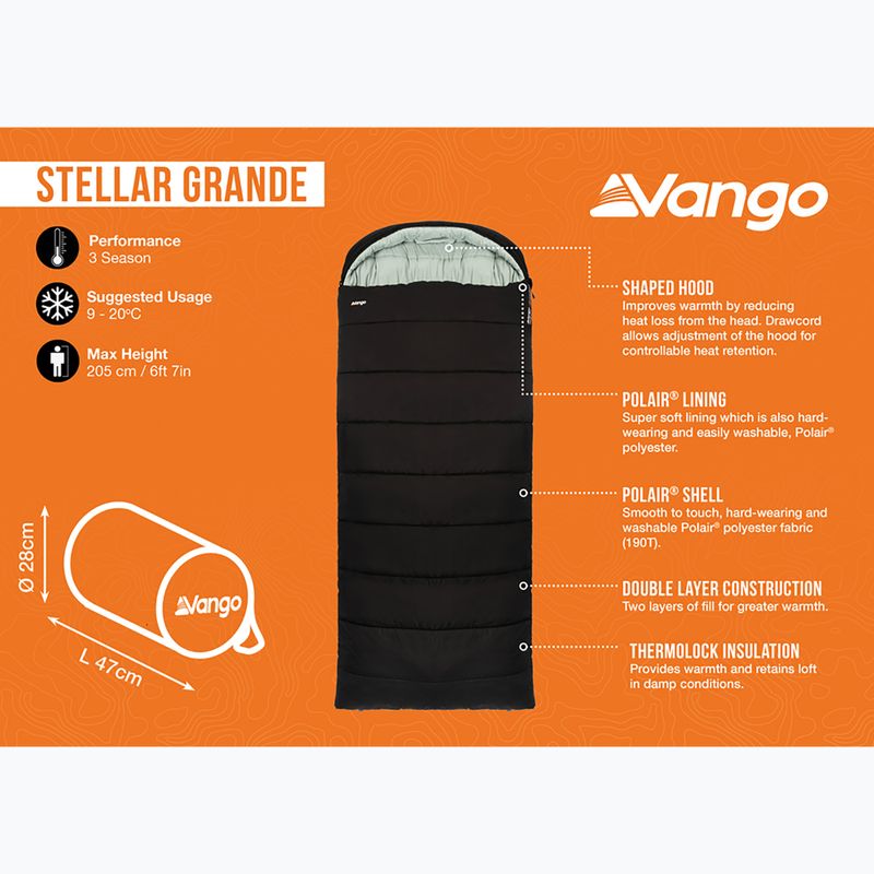 Vango Stellar Grande sleeping bag black 9