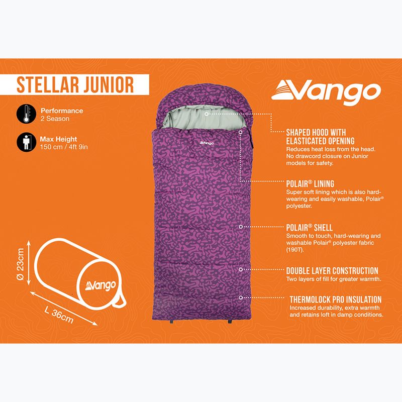 Vango Stellar Junior byzantium children's sleeping bag 10