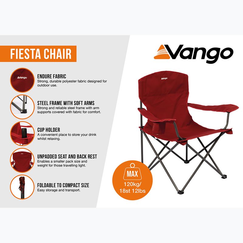 Vango Fiesta hiking chair dark autumn 7