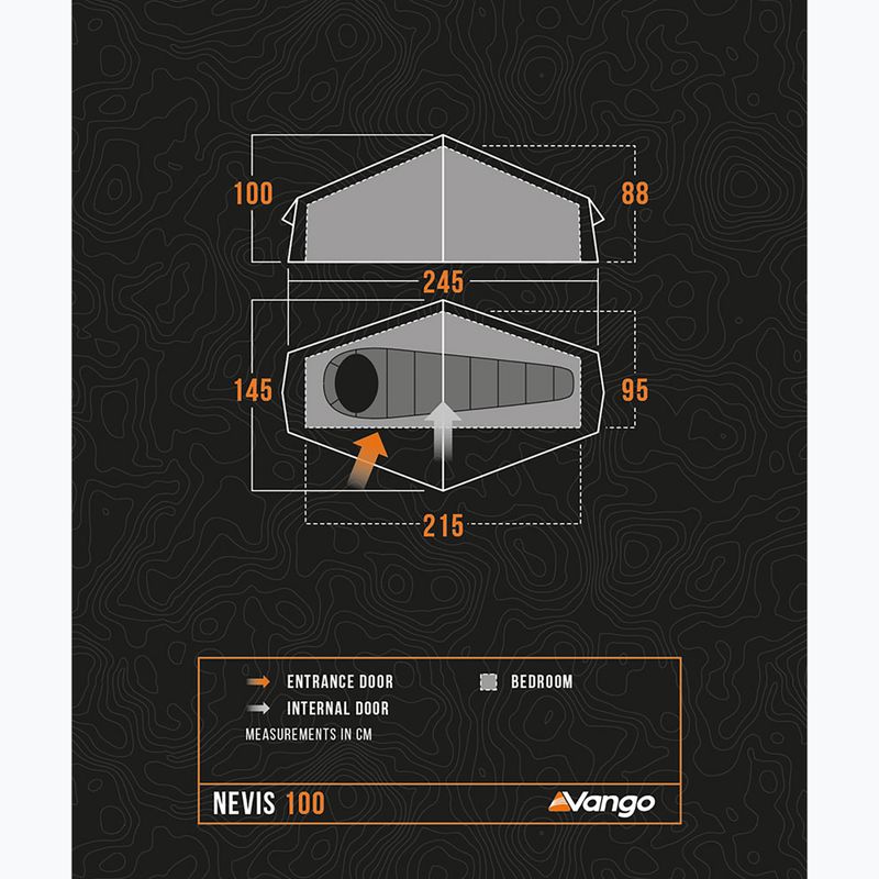 Vango Nevis 100 pamir green 1-person trekking tent 2