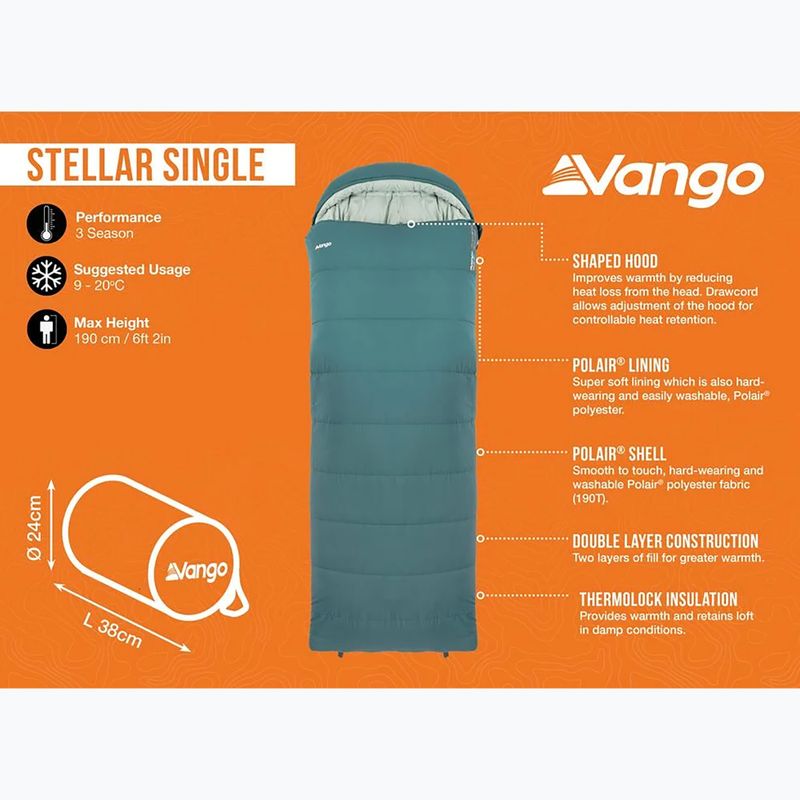 Sleeping bag Vango Stellar Single oasis 7