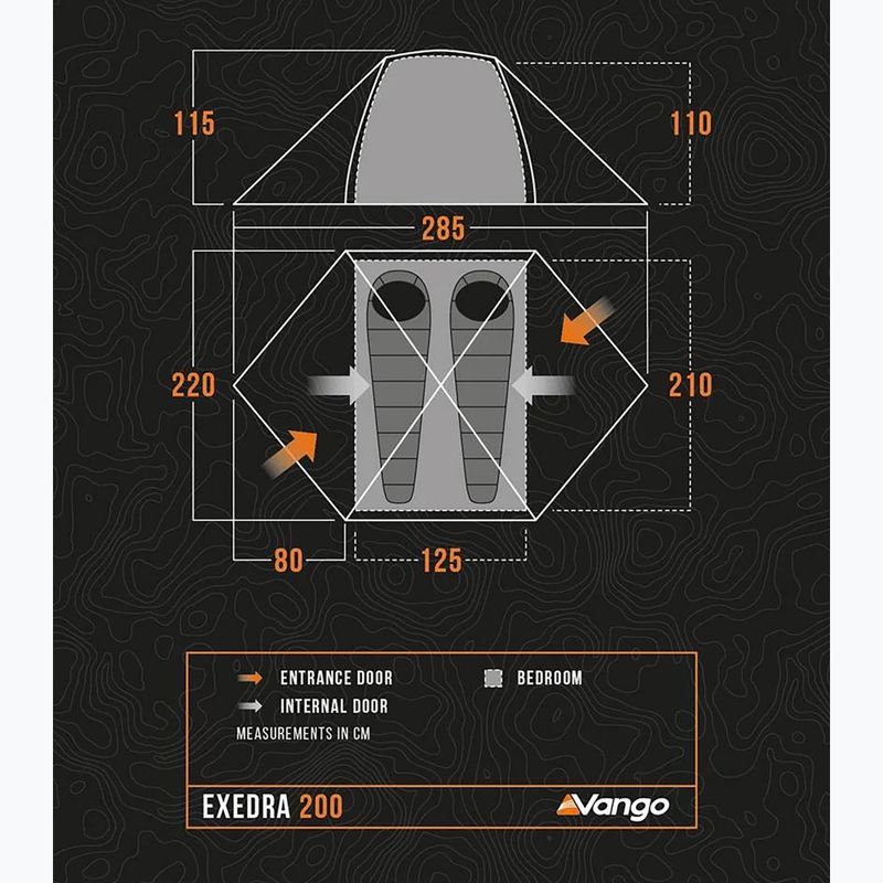 Trekking tent 2-osobowy Vango Exedra 200 forest green 2