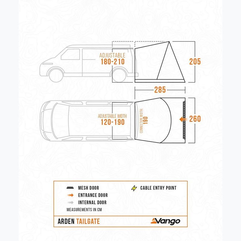 Car awning Vango Arden Tailgate smoke 2