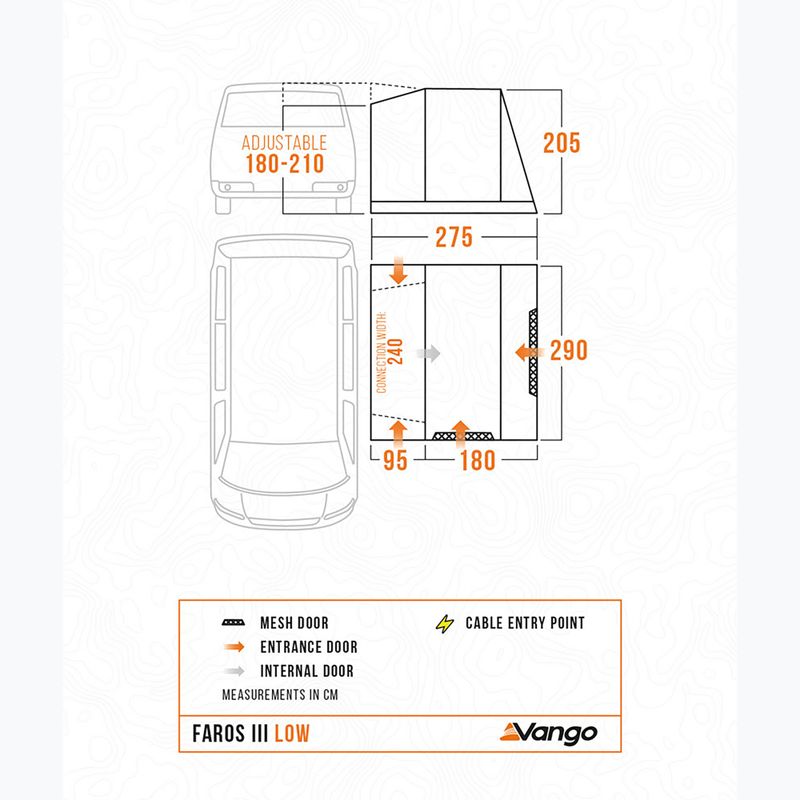 Camper vestibule Vango Faros II Low smoke 10