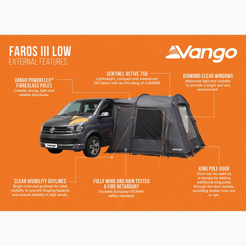Camper vestibule Vango Faros II Low smoke 11