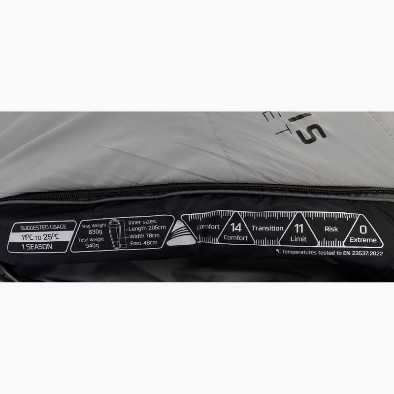 Vango Mantis Planet grey flannel sleeping bag 11