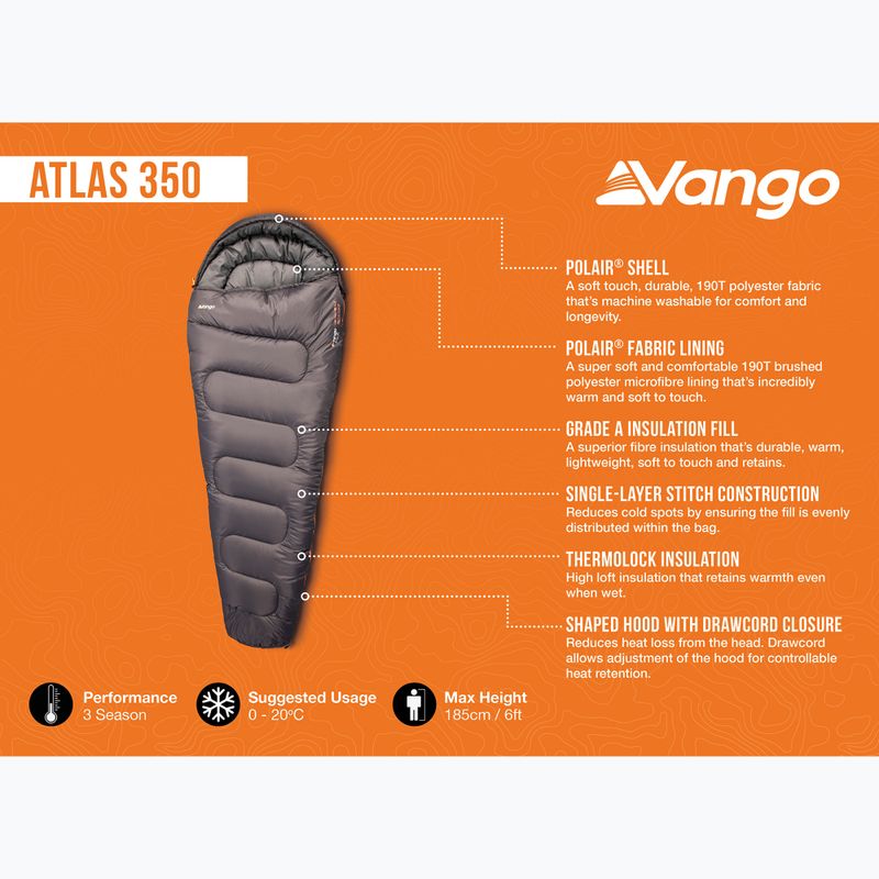 Sleeping bag Vango Atlas 350 excalibur 5