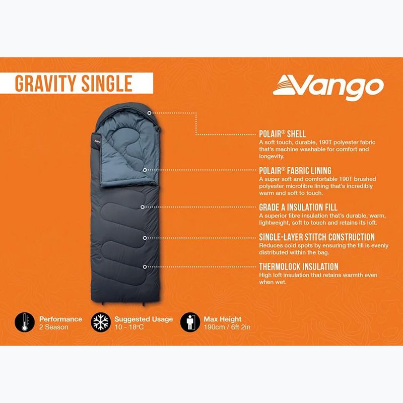 Sleeping bag Vango Gravity Single deep blue 6