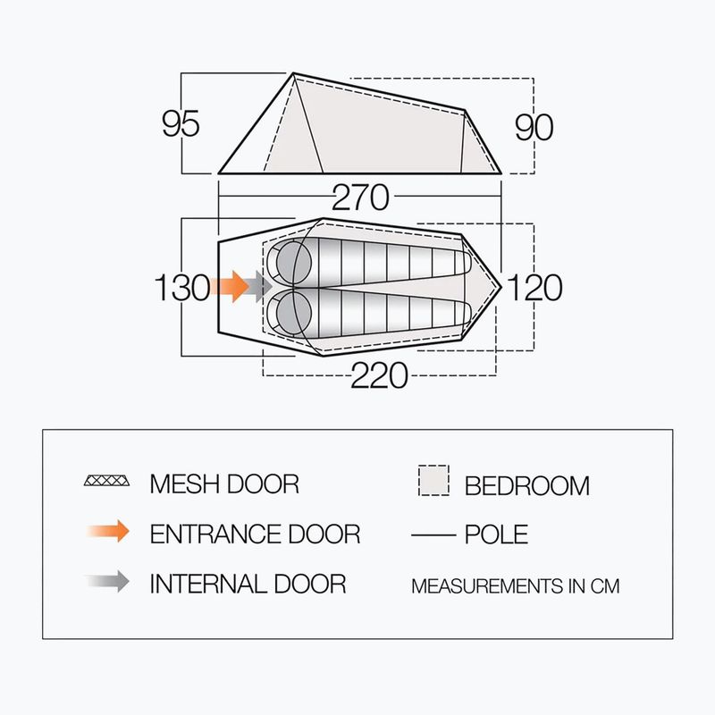 Trekking tent 2-osobowy Vango Soul 200 peridot green 2