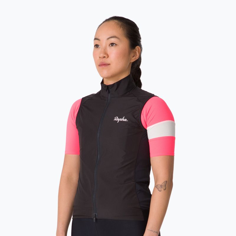 Women's cycling vest Rapha Core Gilet black/white 2